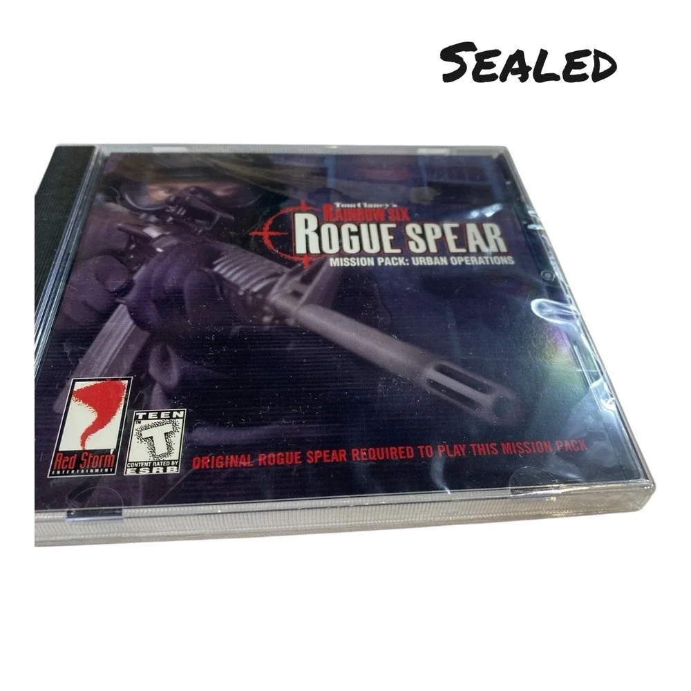 Tom Clancy Rainbow Six Rogue Spear Platinum Pack PC Big Box 1999 Red Storm Games